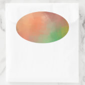 Maßgeschneiderte moderne Abstrakte Kunstlehre Ovaler Aufkleber (Tasche)