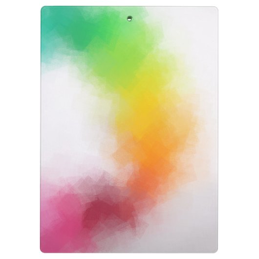 Maßgeschneiderte, moderne Abstrakte Kunstvorlage Klemmbrett (Rückseite)