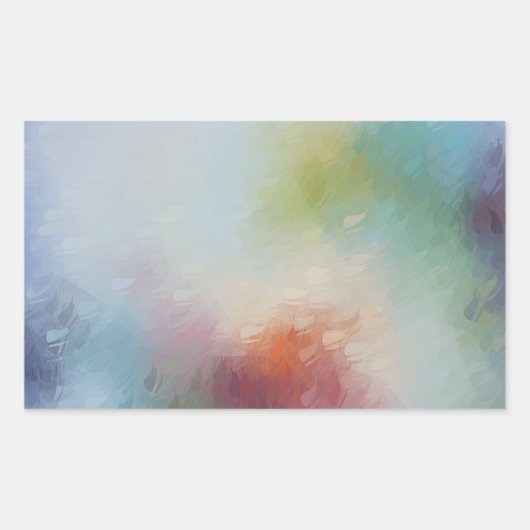 Maßgeschneiderte, moderne Abstrakte Kunstvorlage Rechteckiger Aufkleber (Vorderseite)