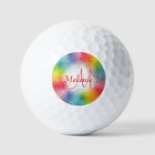 Maßgeschneiderte, moderne, Abstrakte Monogramm-Vor Golfball (Vorderseite)
