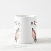 Maßgeschneiderte moderne Aquarellfarbe Niedlich Os Kaffeetasse (Mittel)