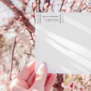 Maßgeschneiderte moderne B&W Geometric-Muster-Rück