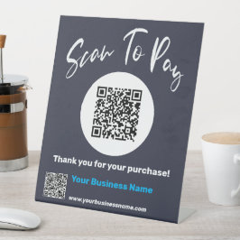 Maßgeschneiderte, moderne Bezahlung hier Sockelschild