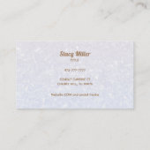 Maßgeschneiderte, moderne Clearing-Visitenkarten Visitenkarte (Rückseite)