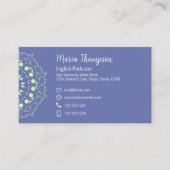 Maßgeschneiderte moderne Einfache Chic Lila Green  Visitenkarte (Vorderseite)