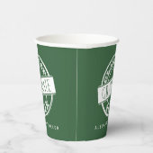 Maßgeschneiderte moderne, einfache grüne Absolvent Pappbecher (Rechts)