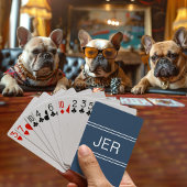 Maßgeschneiderte moderne, einfache Mit Monogramm A Spielkarten