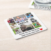 Maßgeschneiderte moderne Einheit 8 FotoCollage Rechteckiger Pappuntersetzer (angewinkelt)