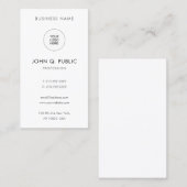 Maßgeschneiderte moderne Elegant Beruflich vertika Visitenkarte (Vorne/Hinten)