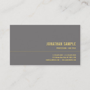 Maßgeschneiderte, moderne Elegant Gold Minimalisti Visitenkarte