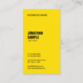 Maßgeschneiderte moderne Elegant Schwarz und Gold Visitenkarte (Rückseite)