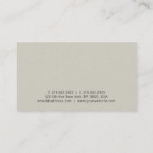 Maßgeschneiderte, moderne Elegant-Template Premium Visitenkarte (Rückseite)