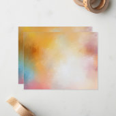 Maßgeschneiderte moderne Elegante Abstrakte Leere Mitteilungskarte (Vorderseite/Rückseite Beispiel)