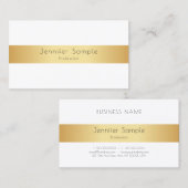 Maßgeschneiderte, moderne, elegante, goldene Vorla Visitenkarte (Vorne/Hinten)