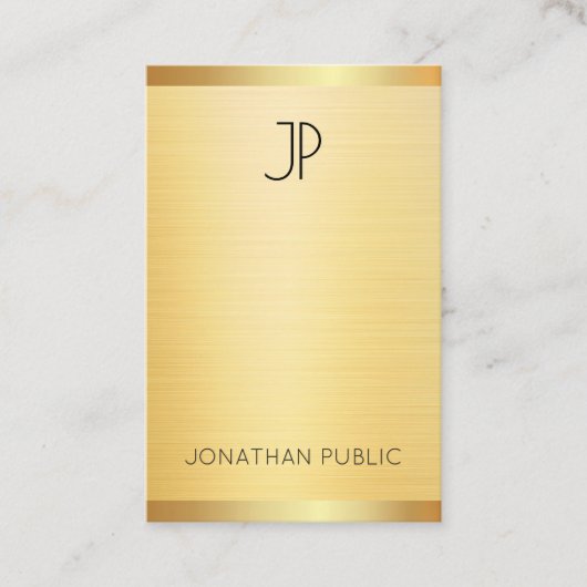 Maßgeschneiderte moderne Elegante Imitate Beruflic Visitenkarte (Vorderseite)