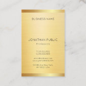 Maßgeschneiderte moderne Elegante Imitate Beruflic Visitenkarte (Rückseite)