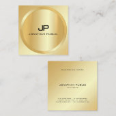 Maßgeschneiderte moderne elegante Imitate - Goldmo Quadratische Visitenkarte (Vorne/Hinten)