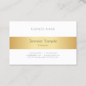 Maßgeschneiderte moderne elegante Imitate - Weißes Visitenkarte (Rückseite)