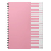 Maßgeschneiderte, moderne, elegante Klaviertasten Notizblock (Vorderseite)