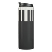 Maßgeschneiderte, moderne, elegante Klaviertasten Thermosbecher (Nach rechts gedreht)