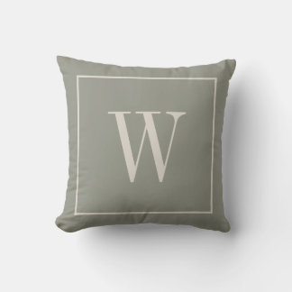 Maßgeschneiderte moderne Elegante Mit Monogramm Gr Kissen
