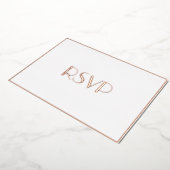 Maßgeschneiderte moderne Elegante Party UAWG Weiße Folieneinladung (Gedreht)