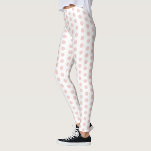 Maßgeschneiderte moderne Elegante Rosa und Weiß Leggings