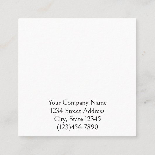 Maßgeschneiderte, moderne, farbenfrohe, blumengesc terminkarte (Rückseite)