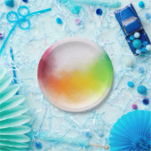 Maßgeschneiderte, moderne Farbvorlage für Abstrakt Pappteller (Party)