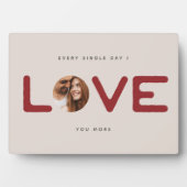 Maßgeschneiderte moderne Foto LIEBE Valentines Cou Fotoplatte (Vorderseite)