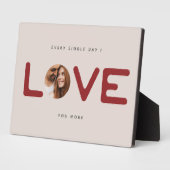 Maßgeschneiderte moderne Foto LIEBE Valentines Cou Fotoplatte (Seite)