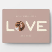 Maßgeschneiderte moderne Foto LIEBE Valentines Cou Fotoplatte (Vorderseite)