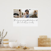 Maßgeschneiderte moderne Fotocollage Vatertag Gif Poster (Küche)