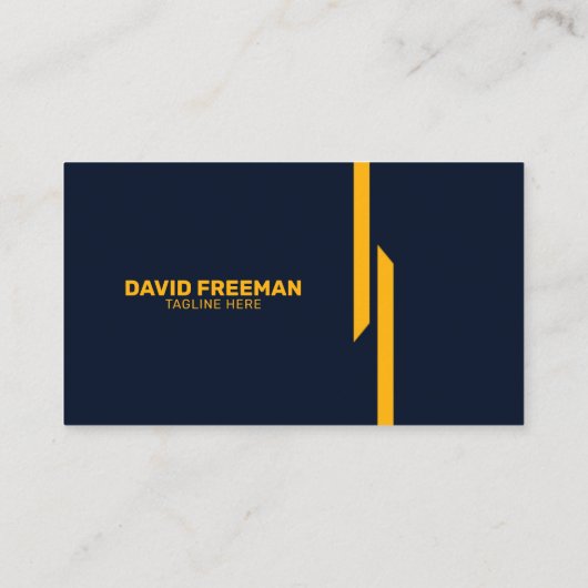 Maßgeschneiderte moderne, gelbe und blaue Logo-Kon Visitenkarte (Rückseite)