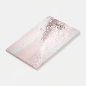 Maßgeschneiderte, moderne Glitzer-Notes Post-it Klebezettel (angewinkelt)