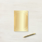 Maßgeschneiderte, moderne Gold Look Blank Template Post-it Klebezettel (Auf Schreibtisch)