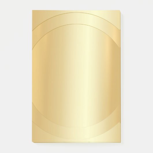 Maßgeschneiderte, moderne Gold Look Blank Template Post-it Klebezettel (Vorderseite)