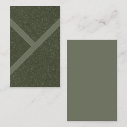 Maßgeschneiderte, moderne, grüne, texturierte Visi Visitenkarte (Vorne/Hinten)