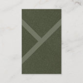 Maßgeschneiderte, moderne, grüne, texturierte Visi Visitenkarte (Vorderseite)