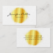 Maßgeschneiderte, moderne, handgeschriebene Goldvo Visitenkarte (Vorne/Hinten)