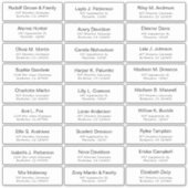 Maßgeschneiderte, moderne Hochzeitsgast-Aufkleber Aufkleber (Vorderseite)