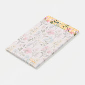 Maßgeschneiderte, moderne, hübsche Aquarellfarben- Post-it Klebezettel (angewinkelt)