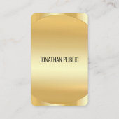 Maßgeschneiderte moderne Imitate Gold Template Lux Visitenkarte (Vorderseite)