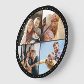 Maßgeschneiderte, moderne Instagram-Familie FotoCo Große Wanduhr (Winkel)