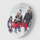 Maßgeschneiderte moderne Lässige Moderne, familiär Große Wanduhr (Winkel)