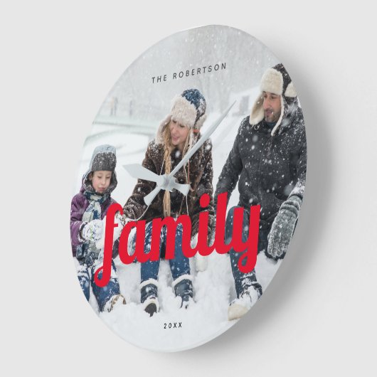 Maßgeschneiderte moderne Lässige Moderne, familiär Große Wanduhr (Winkel)