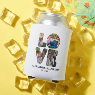 Maßgeschneiderte moderne Liebe 4 Foto Collage für  Dosenkühler