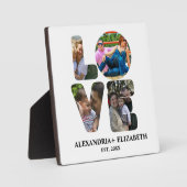 Maßgeschneiderte moderne Liebe 4 Foto Collage für  Fotoplatte (Vorderseite)