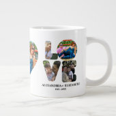 Maßgeschneiderte moderne Liebe 4 Foto Collage für Jumbo-Tasse (Rechts)
