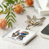 Maßgeschneiderte moderne Liebe 4 Foto Collage für  Schlüsselanhänger (Seite)